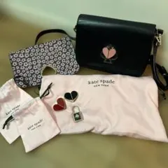 美品・ケイトスペード ニコラ ツイストロック ショルダーバッグ レザー