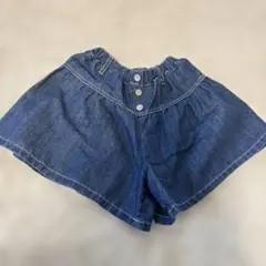 デニム ハーフパンツ 3ボタン