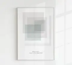 アートポスター　抽象画　アブストラクト　ブルー系　絵画　インテリア　イラスト　絵のサムネイル