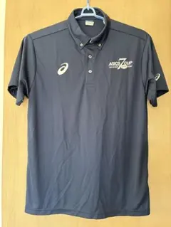 ラグビー　ASICS 7 CUP ポロシャツ XOグレー
