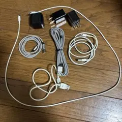 LightningケーブルとUSB充電器セット　純正品含む