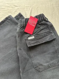 【新品未使用】EMMIOL ダークウォッシュヴィンテージバギージーンズ　Lサイズ