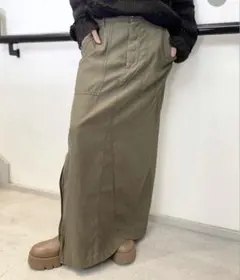 新品 L'Appartement レミレリーフ Military Skirt アパルトモン【REMI RELIEF/レミレリーフ】Military Maxi Skirt 36