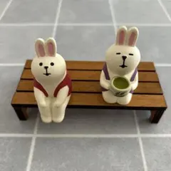デコレ　コンコンブル　腰かけうさぎ　お抹茶うさぎ　広縁台　セット