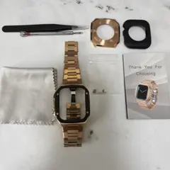 Apple Watchステンレスケースバンドラバー