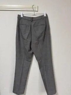 グレー チェック柄 スラックス