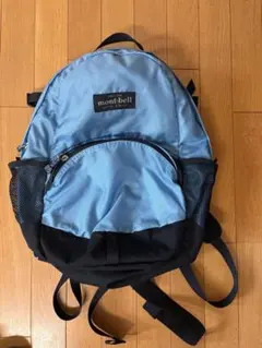 希少】モンベル 90s パッカブル ナイロンバックパック ブルー 旧ロゴ