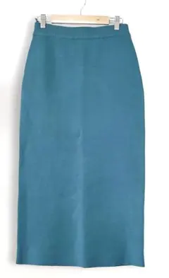 AMERICAN HOLIC ニットタイトスカート 青緑 ウエストゴム