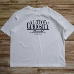 新品 未使用 英字プリント シンプル 半袖 Tシャツ 女の子 白色 130