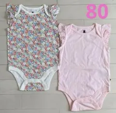 【新品】80cm babyGap ロンパース♡2枚セット　ボディスーツ