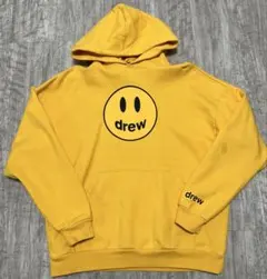 drew house イエロー ダウンジャケット XL drew house Plush Hooded Puffer Jacket 