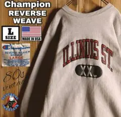 牛*朗様 80s USA製 チャンピオン リバースウィーブ カレッジロゴ スウェ