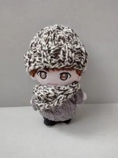 キスマイ ぬいぐるみ 衣装 ニット帽 ビーニー風 茶系 10㎝ぬい服