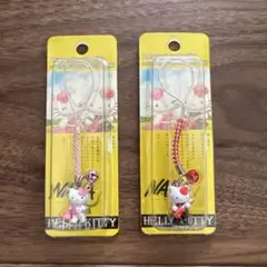 ハローキティ ストラップ 2個セット　NANA 希少】ハローキティ × NANA ストラップ 2個セット