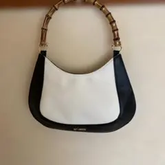 未使用　GUY LAROCHE バンブーハンドル ハンドバッグ
