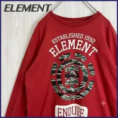 【ビッグロゴ】 ELEMENT エレメント 長袖カットソー 古着 メンズ M