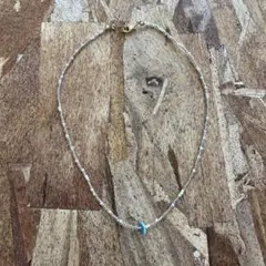 ゴールド　ビーズネックレス　ハンドメイド