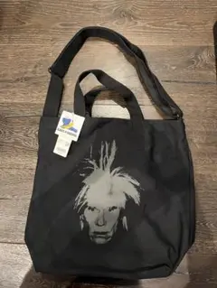 UNIQLO KAWS+WARHOL ブラックショルダーバッグ