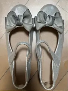フォーマルシューズ　シルバー　36 22 21.5 パンプス