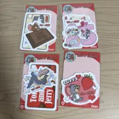 トムとジェリー ステッカーセット 4枚入り コンプリート