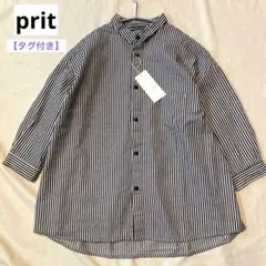 未使用タグ付き PRIORITYプライオリティ デニムシャツ 38 - メルカリ