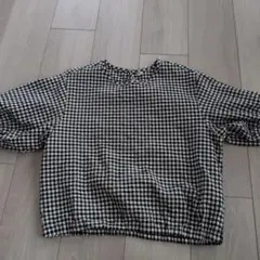 UNIQLO ギンガムチェック ブラウス 半袖のサムネイル