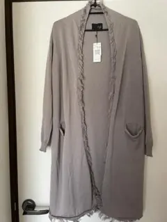 新品　フリンジロングカーディガン