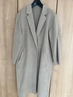 UNTITLED ウールロングコート　ライトグレー