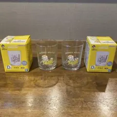 【新品・2個セット】ミニオンズ グラス D賞｜一番くじ限定 BOB＆TIM