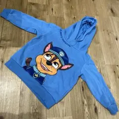 パウパトロール フード付きトレーナー 青2-4year