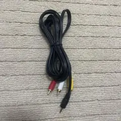 AVケーブル 3.5mmジャック RCA端子 黒