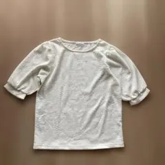 ホワイト M 【五分袖 トップス】Glacier