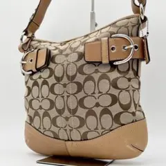 COACH ショルダーバッグ ソーホー シグネチャー レザー キャメル