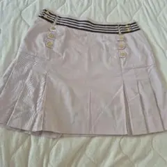Samanthaレディース ゴルフスカート 薄ピンクプリーツのサムネイル