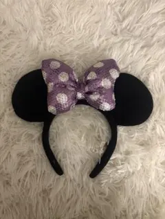 ミニーちゃんカチューシャ 紫