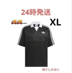Adidas 襟付きゴーリートップ ブラック XL - メルカリ