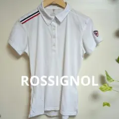 ROSSIGNOL ホワイト ポロシャツ