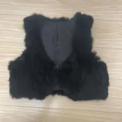 【美品】　黒ファーベスト