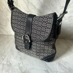 美品】COACH コーチ ショルダーバッグ キャンバス 肩掛け F14146 