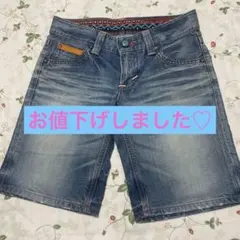 美品☆EDWIN 503☆ハーフパンツ☆ダメージ加工あり☆S〜M♪