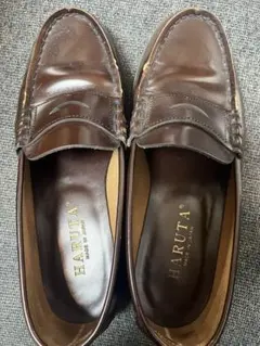 HARUTA 3048 ローファー 24cm EEE ブラウン 日本製