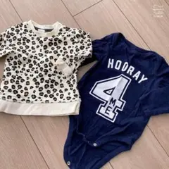 gap h&m 2点 ロンパース ヒョウ柄 レオパード トレーナー 赤ち