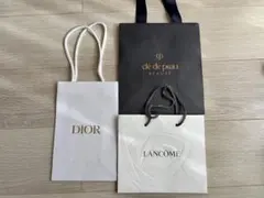 Dior / clé de peau BEAUTÉ / LANCOME 紙袋