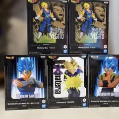 【まとめ売り】ドラゴンボールフィギュア５体セット　トランクス、ベジット、ゴジータ
