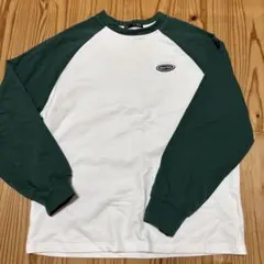 DAZY ラグラン長袖カットソー グリーン