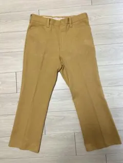 60s スラックス　マスタード　フレアパンツ　タロンジップ　ギャバ　USA製のサムネイル