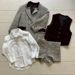 フォーマルセット チェック柄ジャケット ベスト