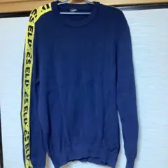 DIESEL ネイビー セーター ロゴ入り