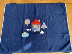 ファミリア フリースブランケット ブルー