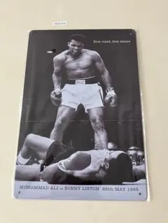 MUHAMMAD ALI vs SONNY LISTON ブリキ看板